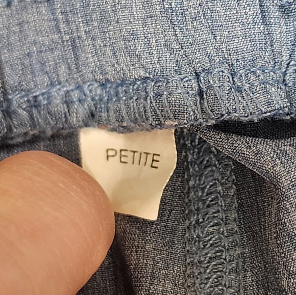 Albion Fit Classic Overall Jumpsuit Womens Small/petite Heathered Blue - Picture 9 of 10